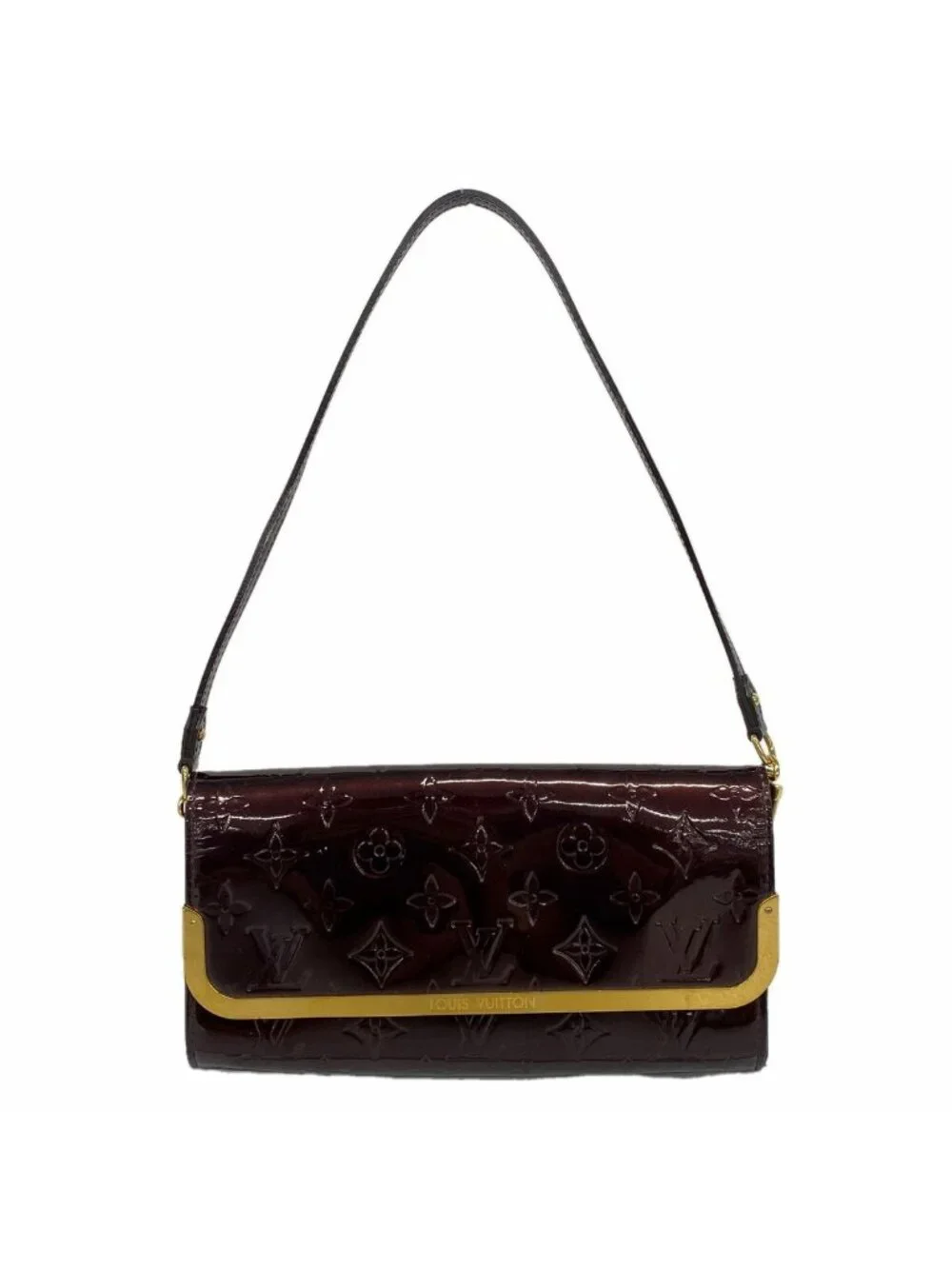 Louis Vuitton Vernis Rossmore MM Rouge Fauvist Handbag
